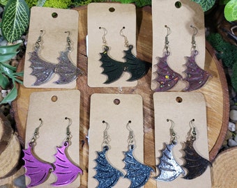Bat Wing Dangle Earrings
