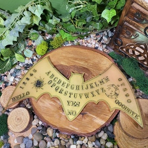 Yellow Copper Bat Ouija Board