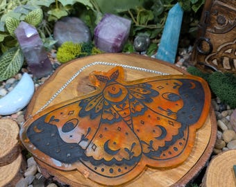 Black and Orange Moth Wall Hanging