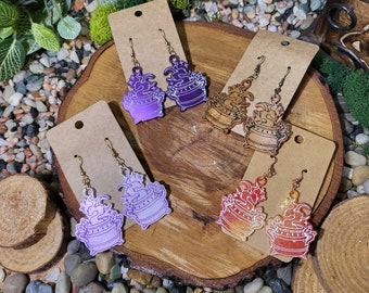 Cauldron Dangle Earrings