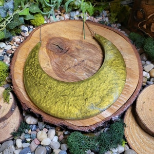 Burnt Gold Crescent Moon Wall Hanging