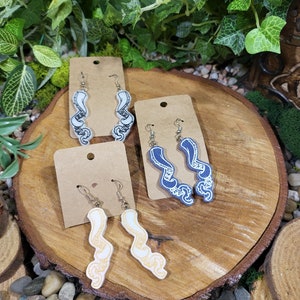 Tentacle, Octopus Dangle Earrings