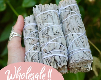 20, 50, 100 Wholesale Bulk White Sage Bundle, White Sage Stick, Sage Smudge Bulk, White Sage Wholesale, Cleansing Sage, Sage bulk for resell