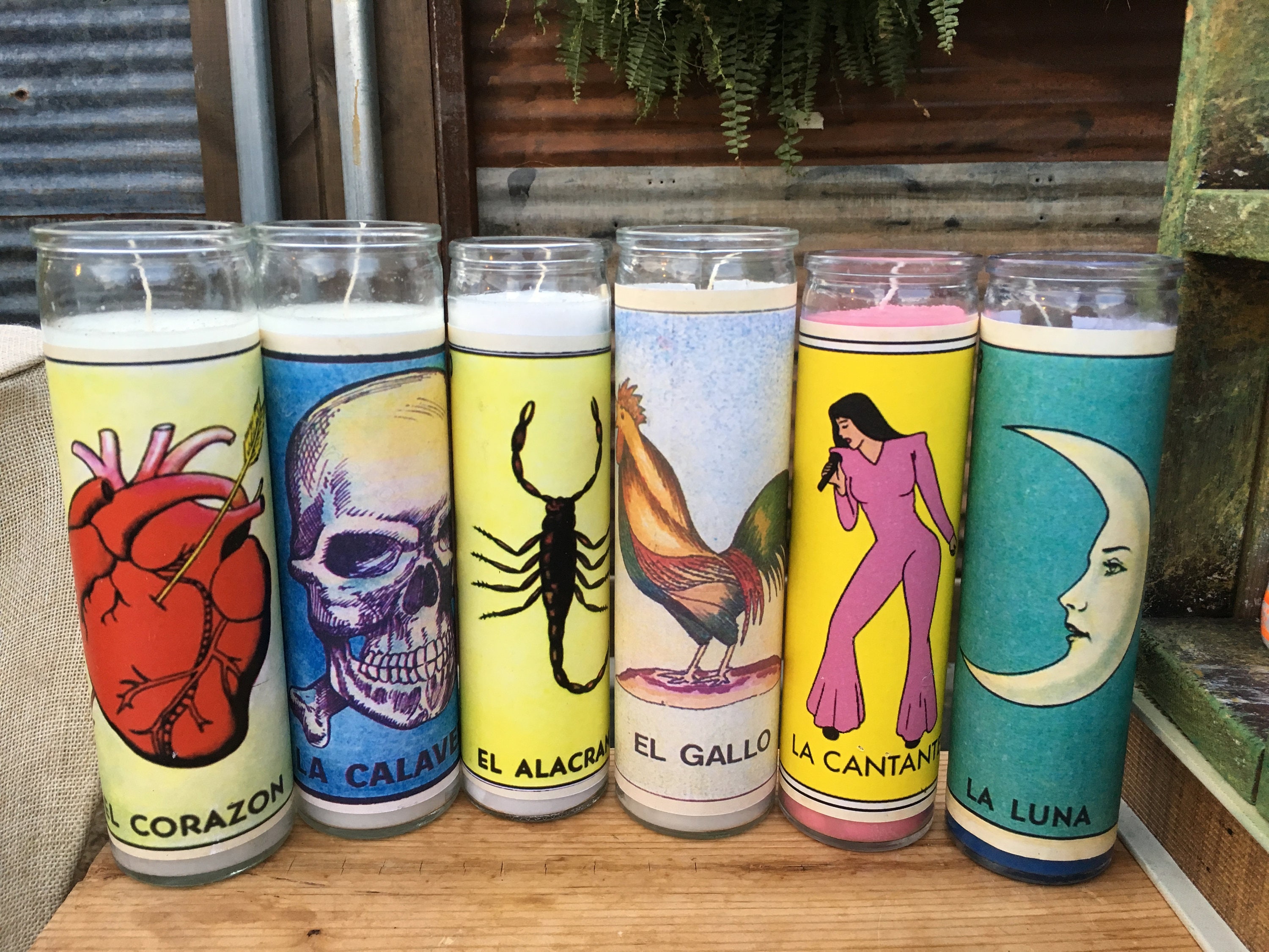 Wholesale 6 X Mexican Bingo Loter a Prayer Candles Mexican Fiesta