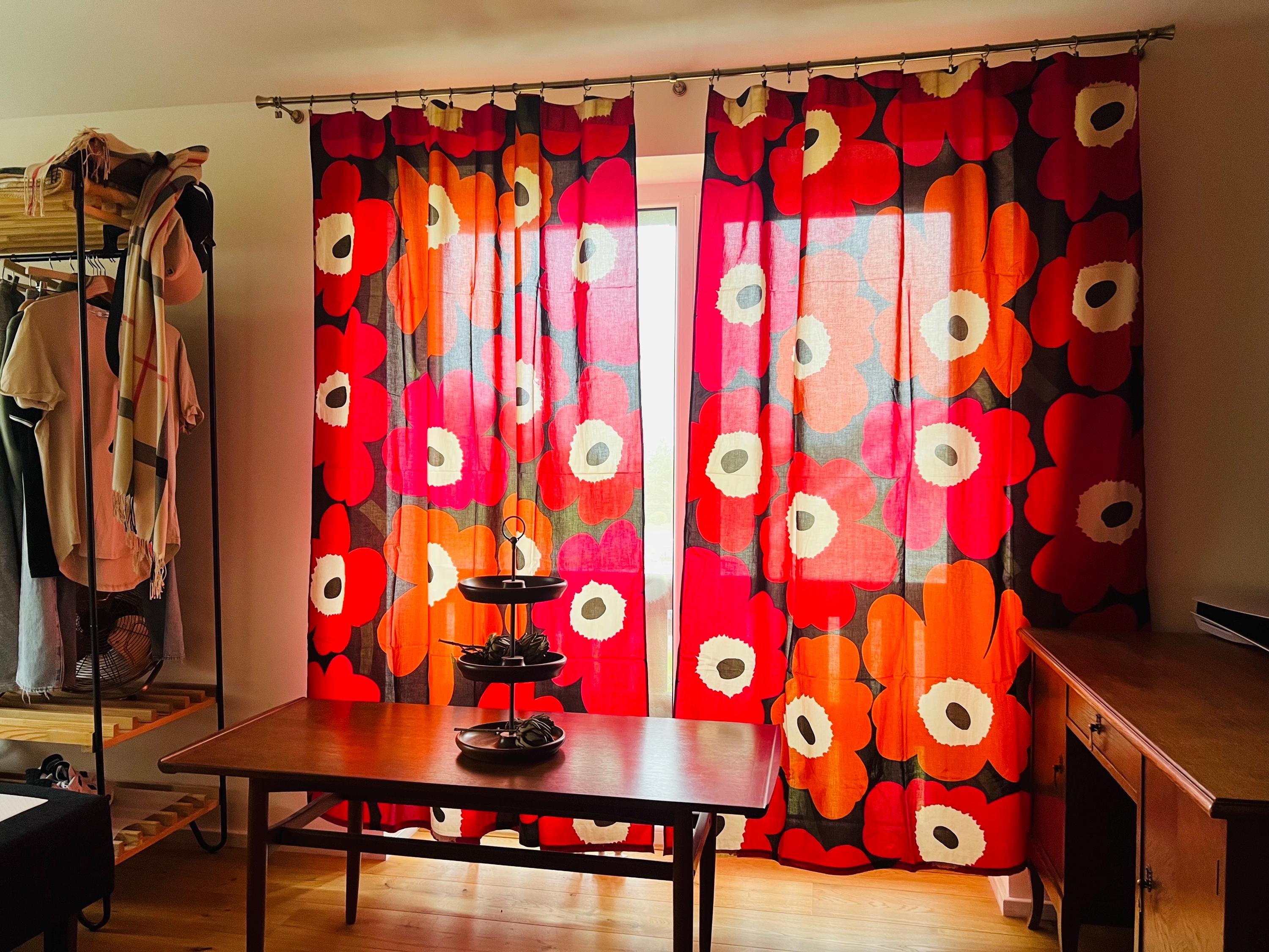 ◉marimekko◉Bo Booシャワーカーテン◉ Marimekko Unikko Shower Curtain - Etsy