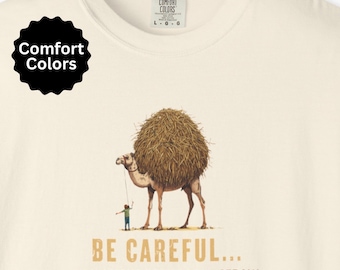 Funny Be Careful Graphic Tee,  Funny Graphic Comfort Colors, funny gift for dad, dad gifts, father gift, gift for dad