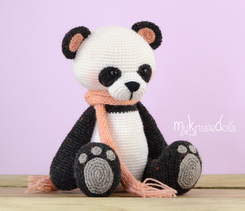 Crochet Pattern My Little Panda Bear image 3