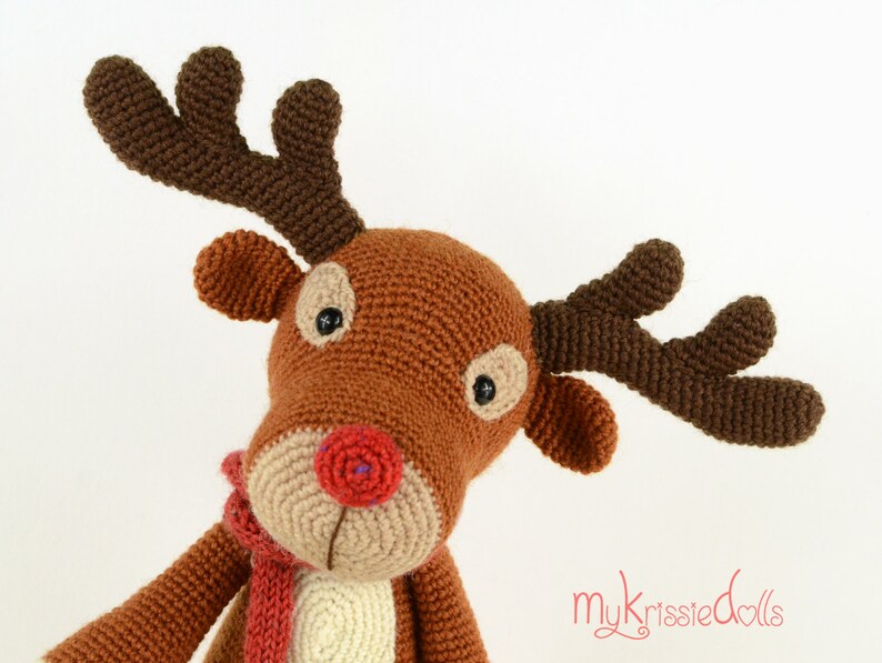 Crochet Pattern Rudolf Reindeer image 3