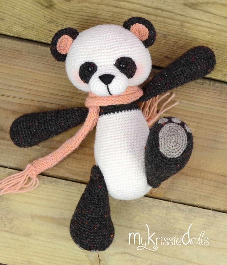 Crochet Pattern My Little Panda Bear image 2