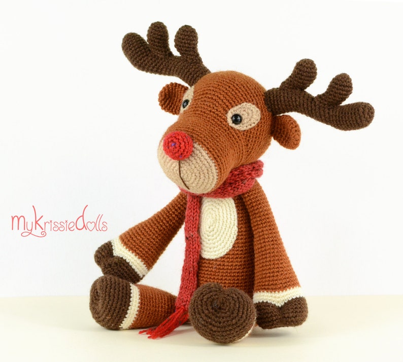 Crochet Pattern Rudolf Reindeer image 4