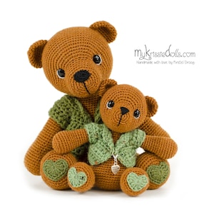 Crochetpattern Mini Bear Teddy Etsy