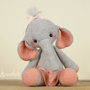 Crochet Pattern - Elephant Nina