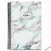 Marble notebook black &amp; white marble Spiral notebook | Etsy