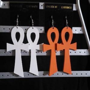 ANKH EARRINGS Key of Life Egyptian Cross