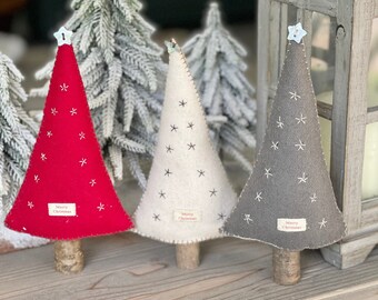 East of India Felt Christmas Tree - Available in 3 colours