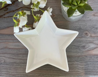 White Ceramic Star Dish
