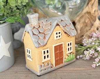 NEW! Cream Cottage Tealight Holder