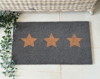 Triple Star Grey Coir Doormat