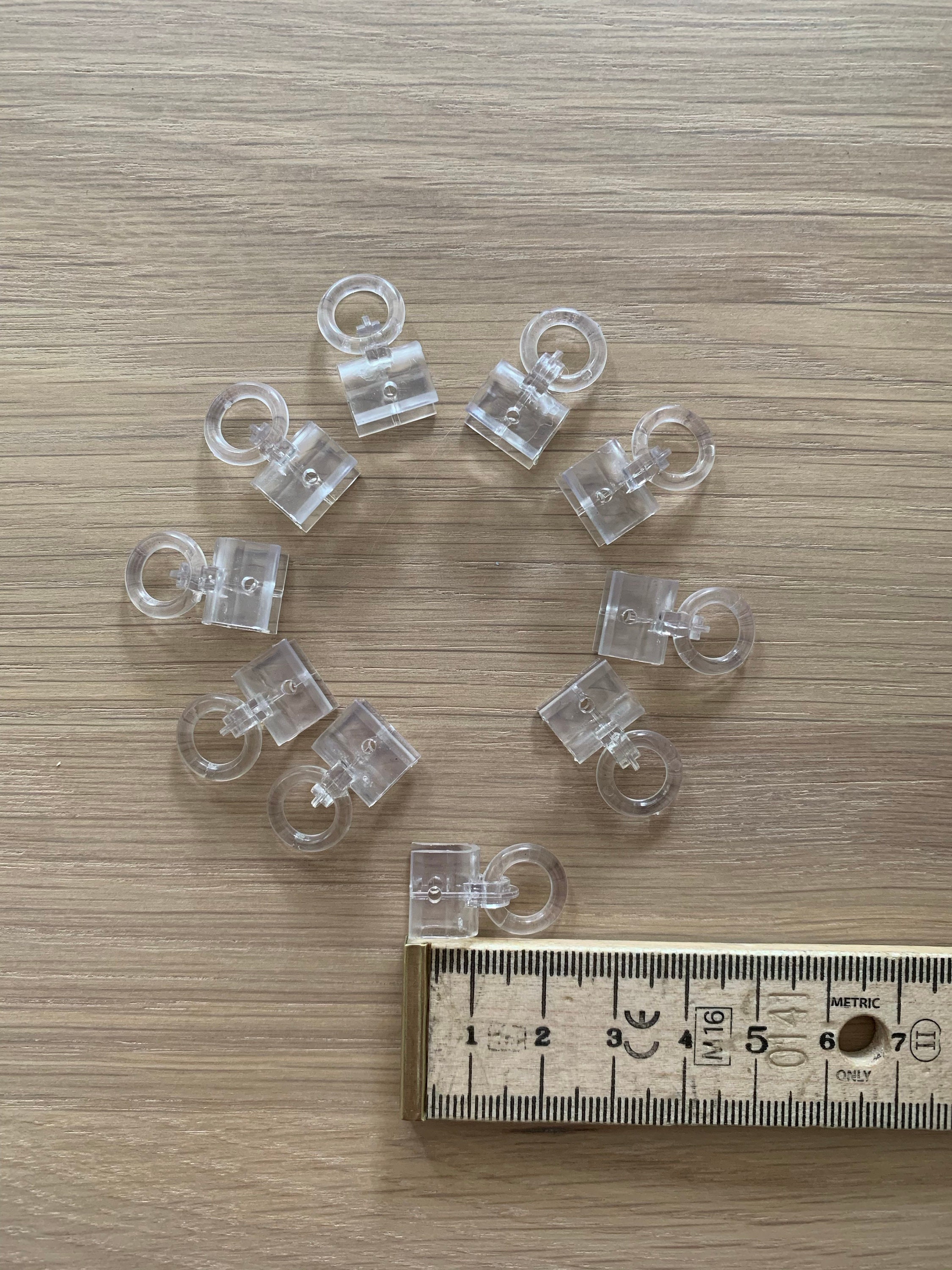 Roman Blind Clear Ring Clips Etsy
