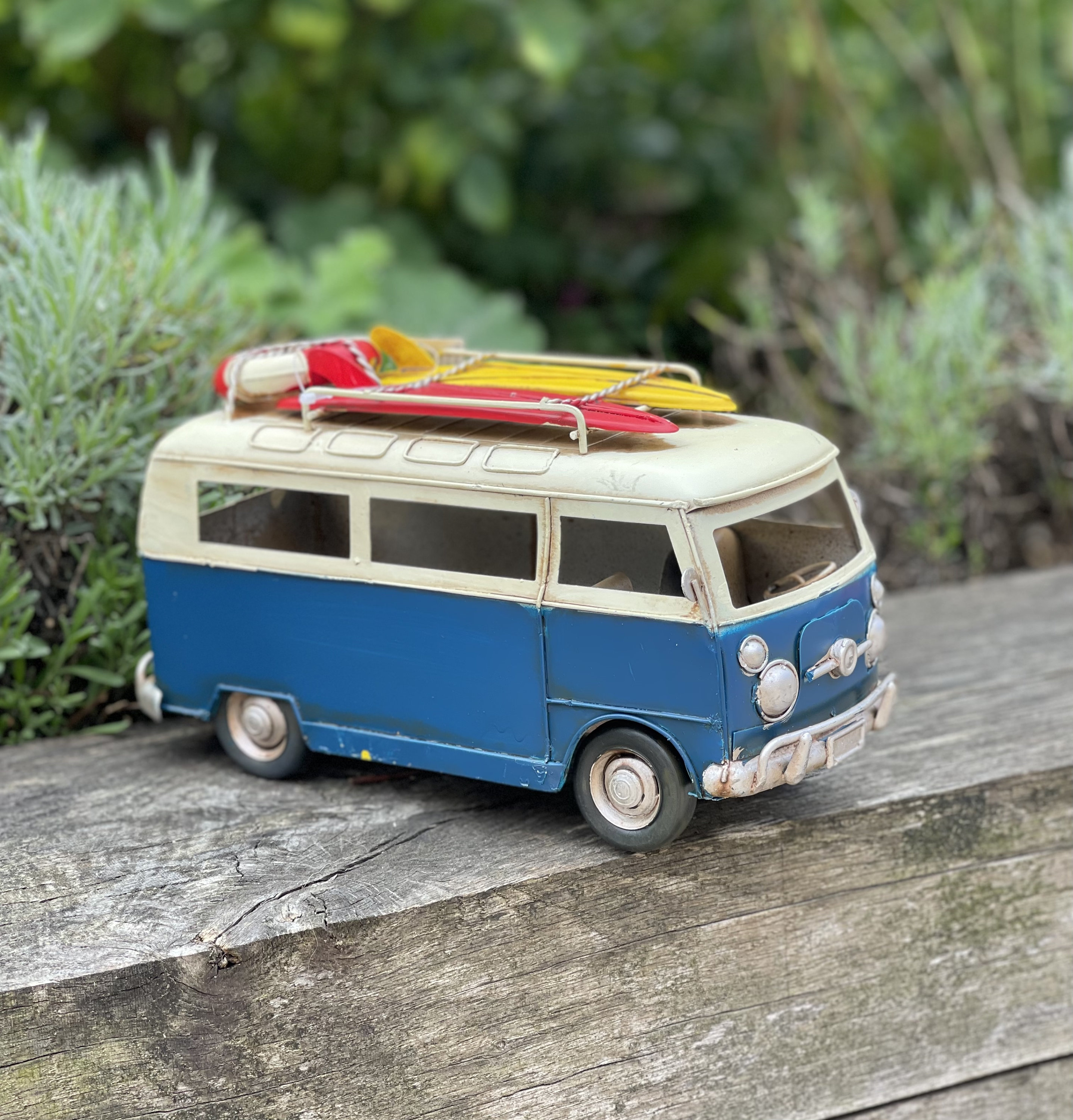 Vintage VW Camper Van - Blue