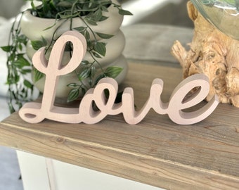 Taupe Love Standing Sign