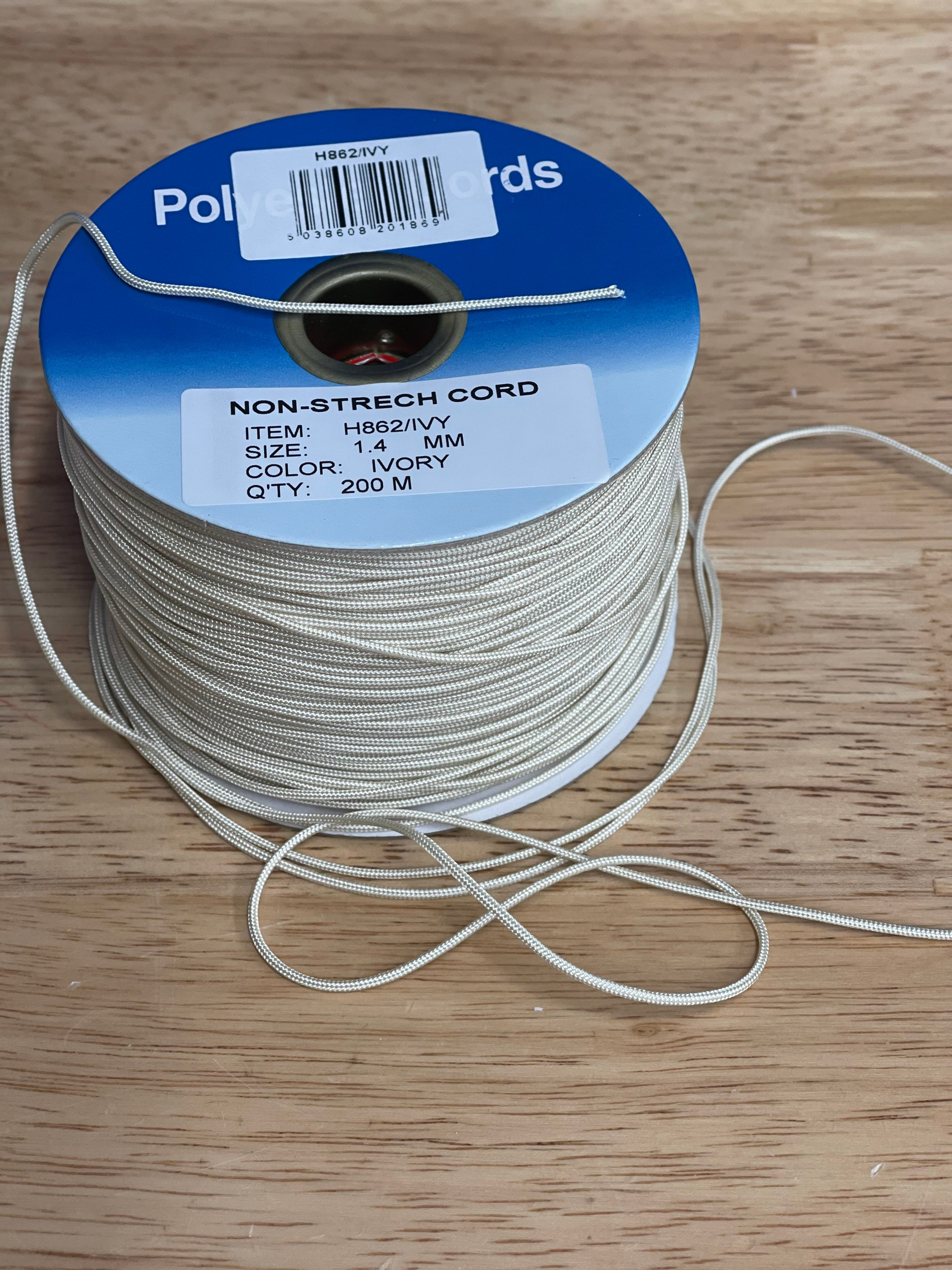 1mm Satin Nylon Cord SOLD by ROLL for Macrame, Beading, Rattail Cord 70  METRES R2 