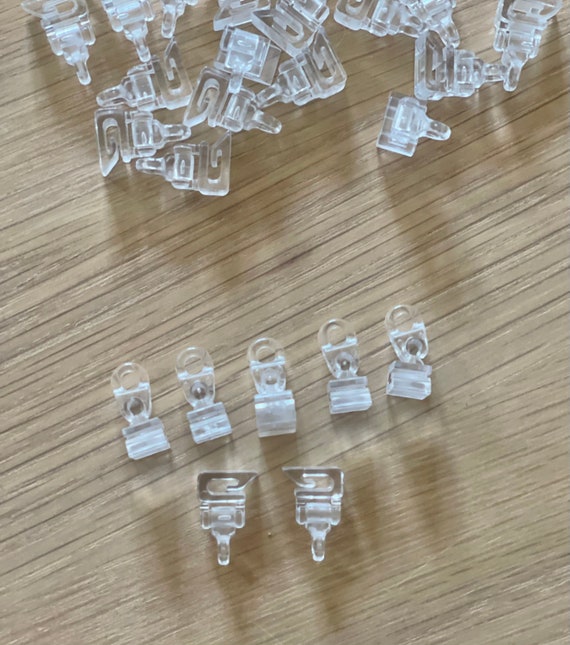 Roman Blind Clear Ring Clips for Tape 