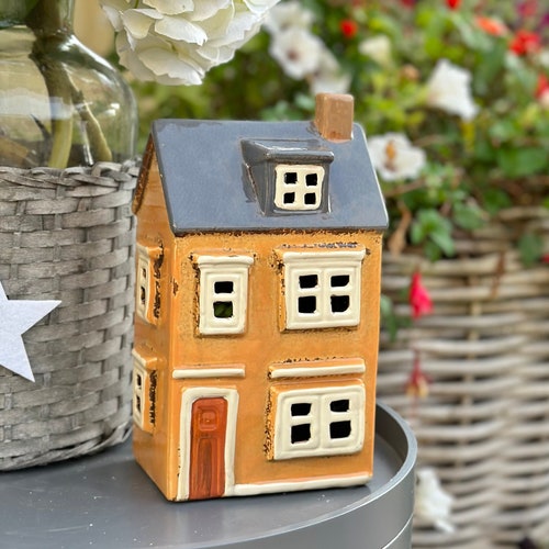 Ceramic House/cottage Candle Holder 18cm Etsy UK