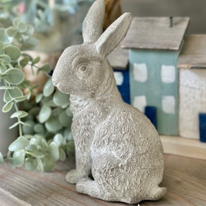Parlane Grey Cement Sitting Rabbit/Hare.