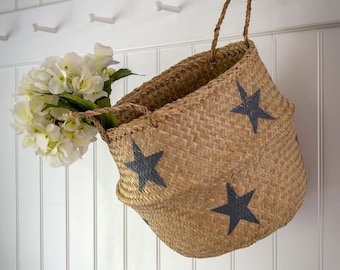 Seagrass Grey Star Basket