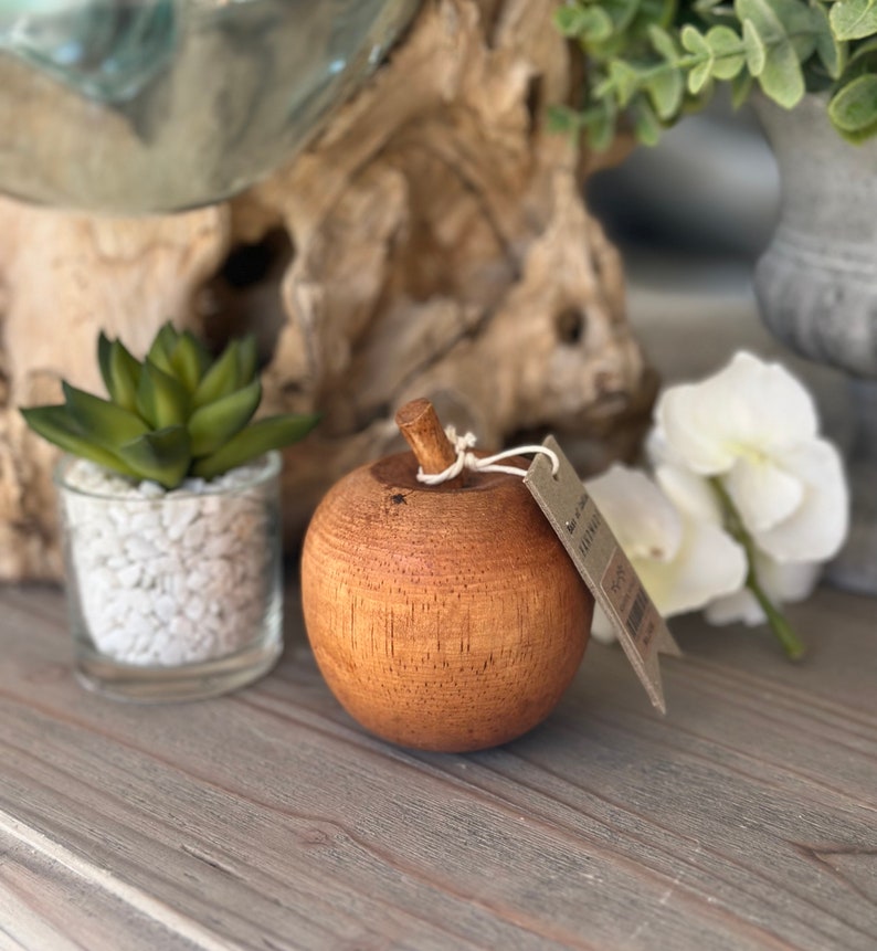 Solid Wooden Fruit Selection of Apple and Pears Apple