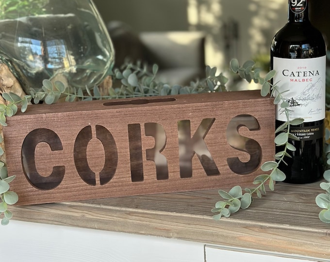 Wine Cork Collector Box