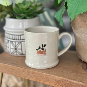 Embossed Mini Mugs Selection Available in 5 Designs Plum Pudding