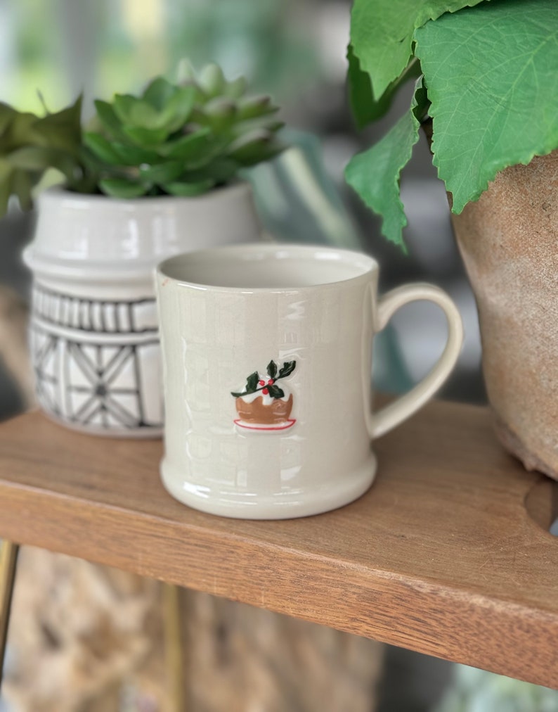 Embossed Mini Mugs Selection Available in 5 Designs Plum Pudding