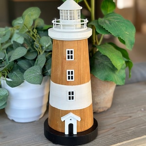 Nautical Wooden LED Lighthouse