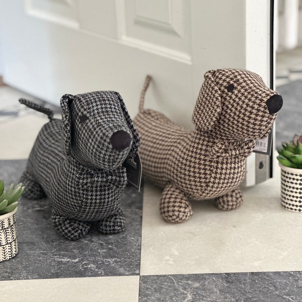 Sausage Dog Doorstop - Choice of 2 Colours