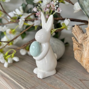 Ceramic White Easter Bunny Available in 2 colours image 4