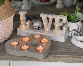 Heart 6 Tealight Holder