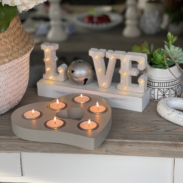 Heart 6 Tealight Holder