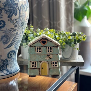 Ceramic Beehive House Aqua Tea light image 5