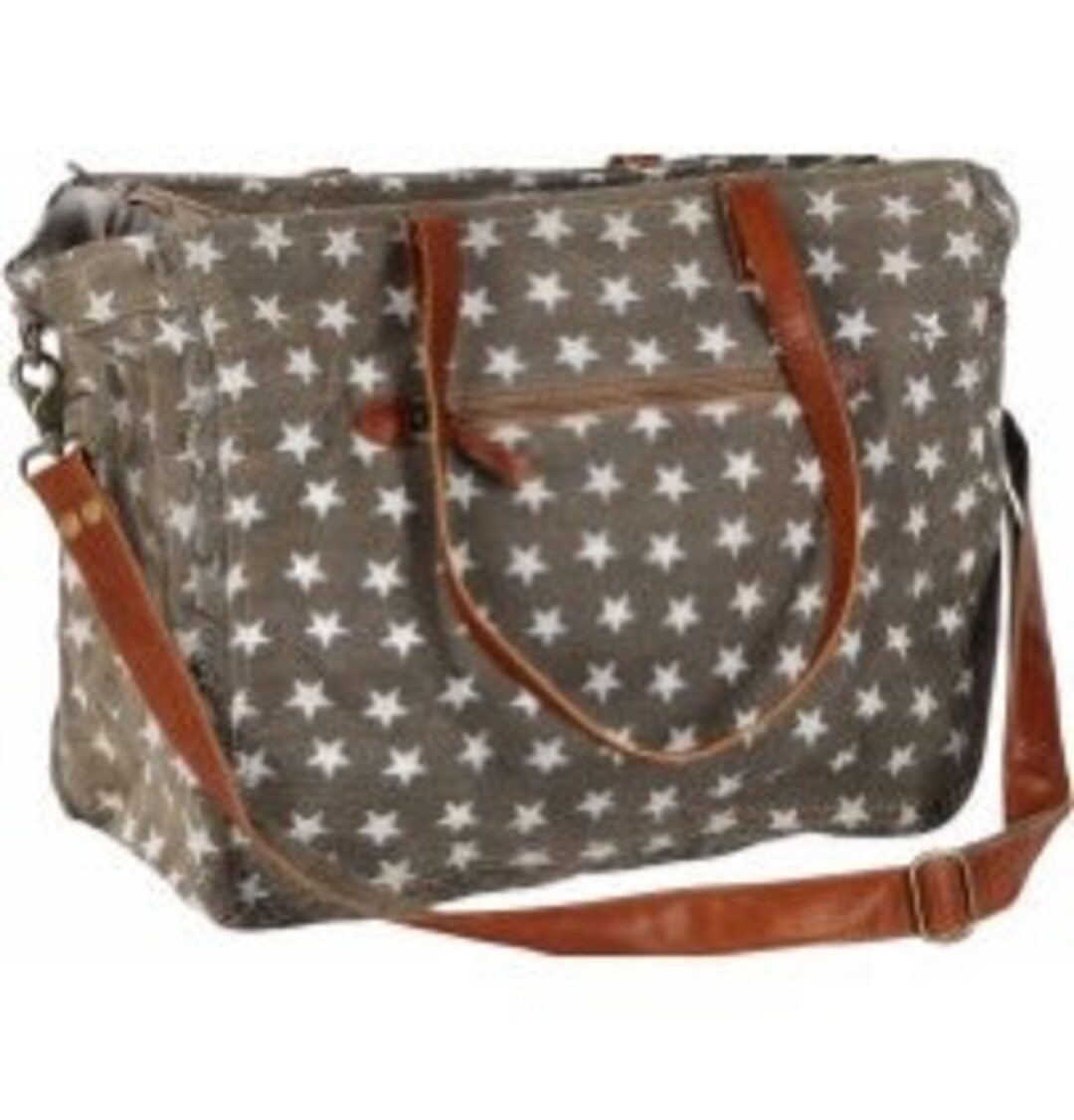 Brown Star Pattern Bag 