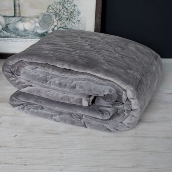 Velvet Ponky Grey Quilt Bedspread Super King 250cm X 260cm Ireland Velvet Ponky Grey Quilt Bedspread, Velvet King Bedspread