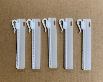 Ganci per tende regolabili Microflex da 95 mm