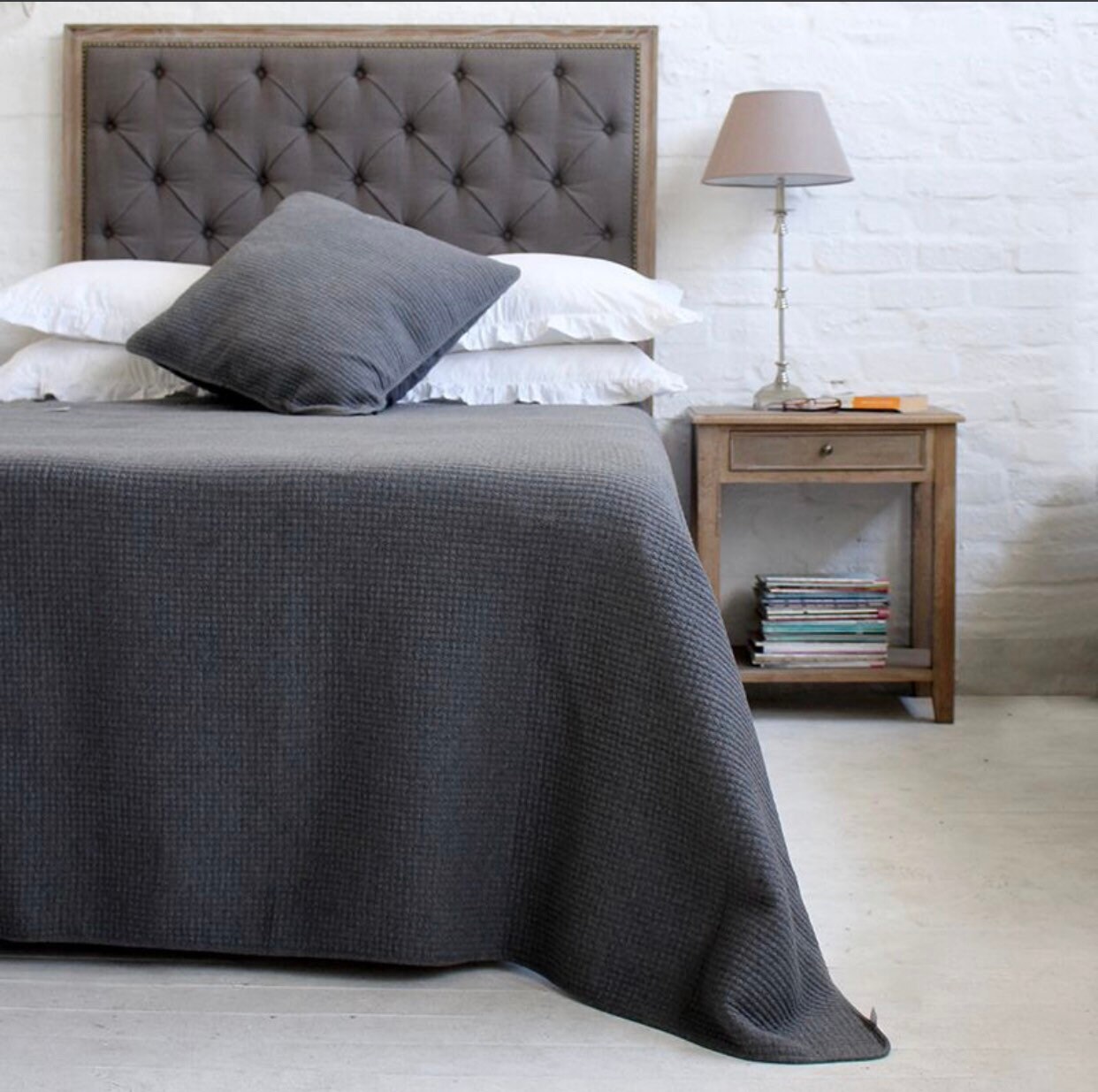 Biggie Best Leah Charcoal Bedspread Large Etsy UK