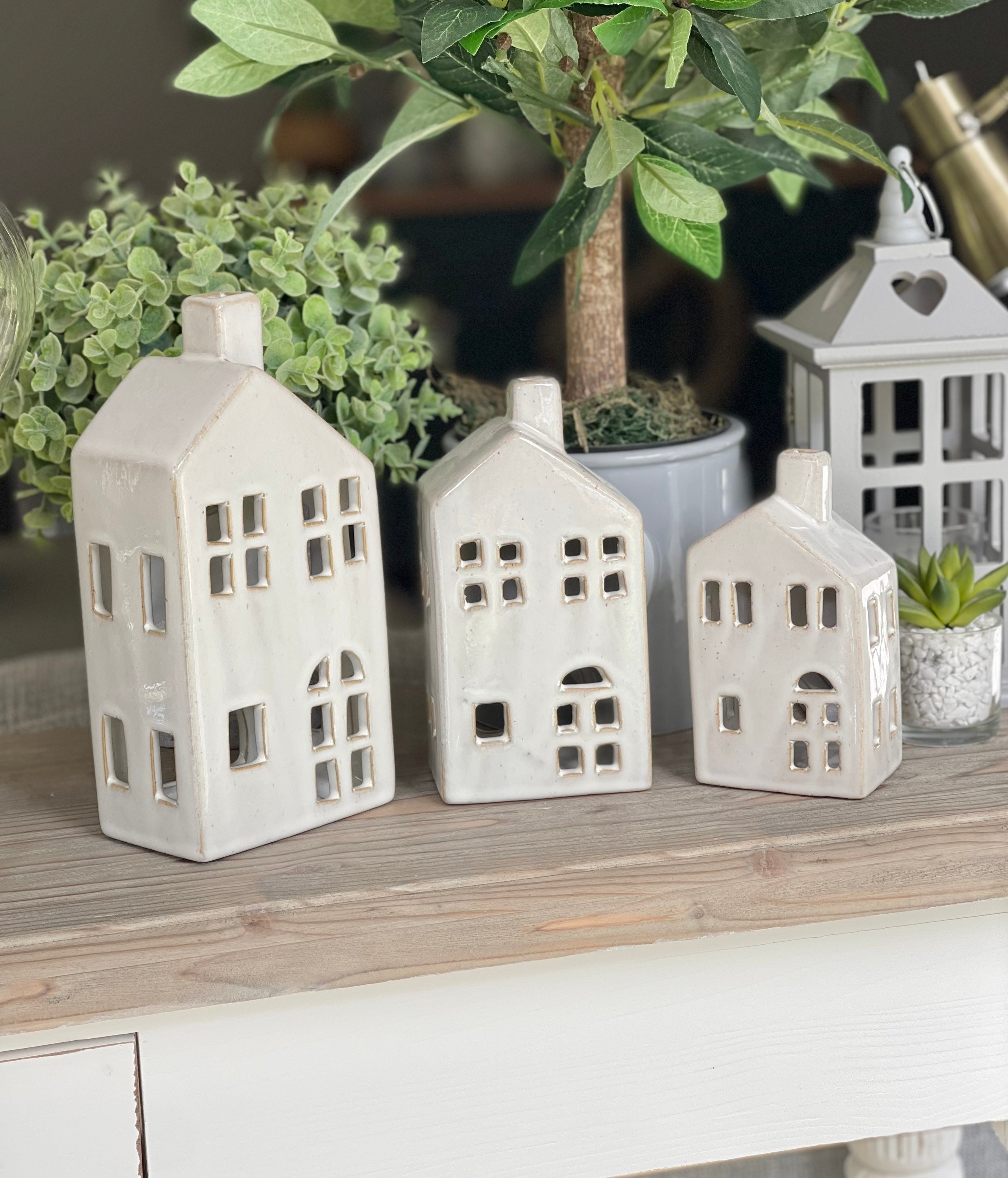 Ceramic Christmas Village Thrift Flip — CATIE ZEE HOME