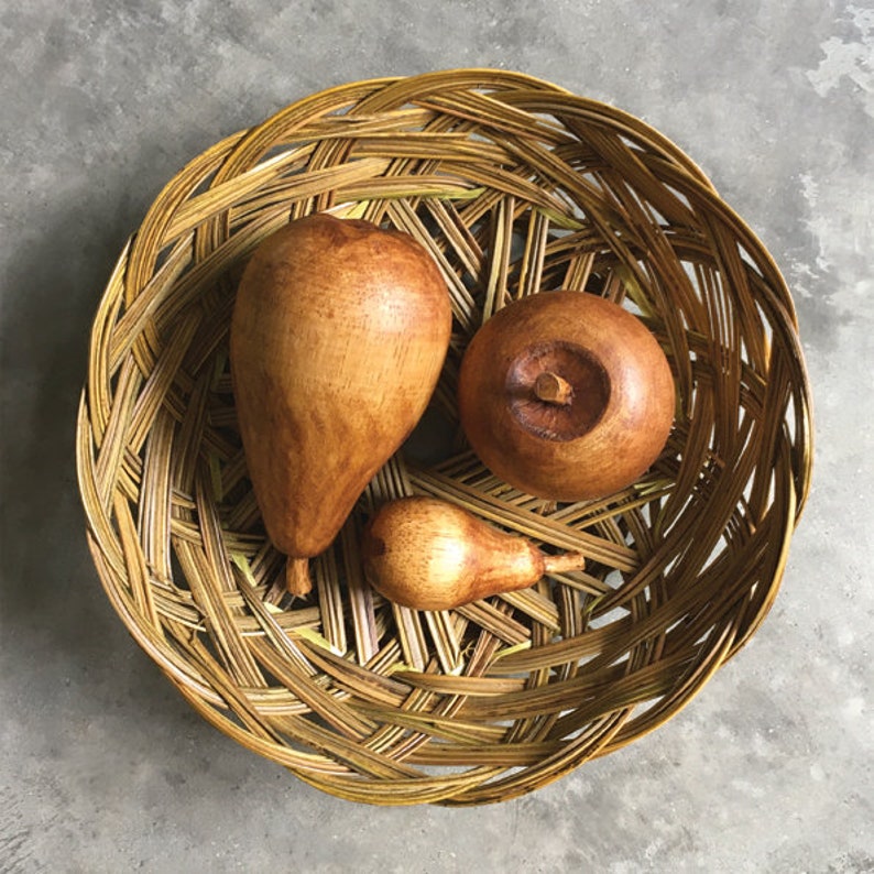 Solid Wooden Fruit Selection of Apple and Pears image 6