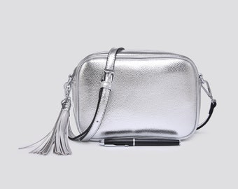 Silver Cross Body Handbag