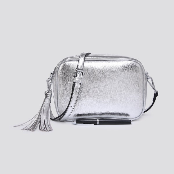 Silver Cross Body Handbag