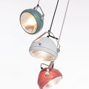 No.5 vintage headlight in aqua hanging lamp spotlight industrial lighting image 3