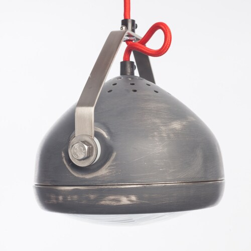 No.5 vintage headlight in Marsala – shops hanging lamp – spotlight - industrial lighting